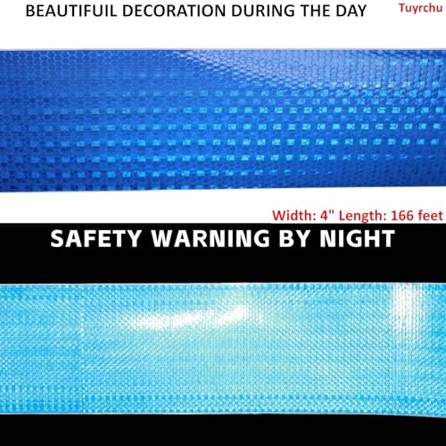 Industrial Reflective Tape Blue 4 inch Wide
