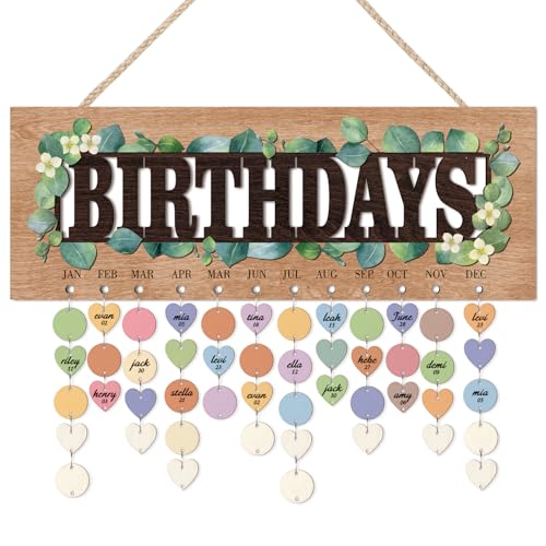 Happy Birthday Wooden Hanging Sign