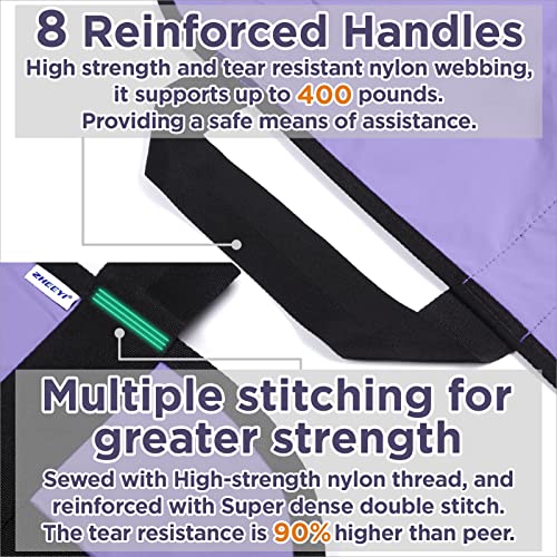 Multipurpose 48" x 40" Positioning Bed Pad with Reinforced Handles