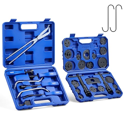 OMT 32pc Dual Brake Tool Kit w Caliper Compressor and Drum Brake Set