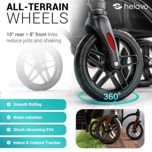 Wide 2 in 1 Walker Wheelchair Combo