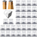 32 Pcs Chair Leg Floor Protectors for Hardwood Floors Square M