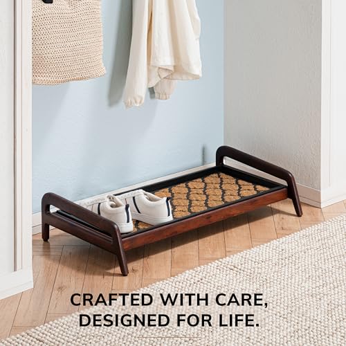 Heavy Duty Waterproof Wooden Shoe Storage Mat Organizer