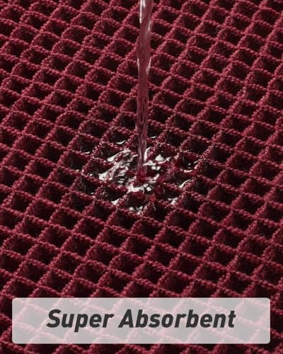 Upgraded Waffle Bath Mat Ultra Absorbent Non Slip Bathroom Mat