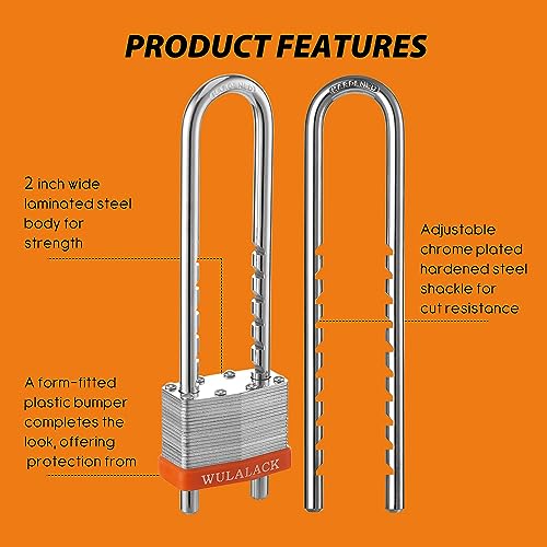 Padlock with Key (2 Count)