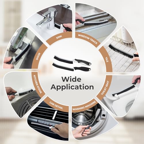 6Pcs Hard Bristle Crevice Cleaning Brushes