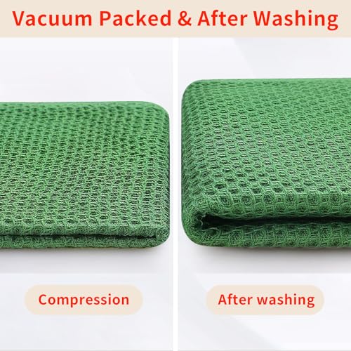100% Cotton Oversized Waffle Weave Kitchen Towels 4 (4 Count)