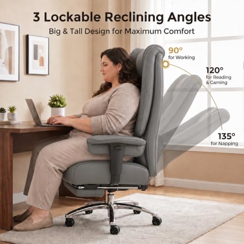 DJ.Wang Big and Tall Office Chair 400lbs
