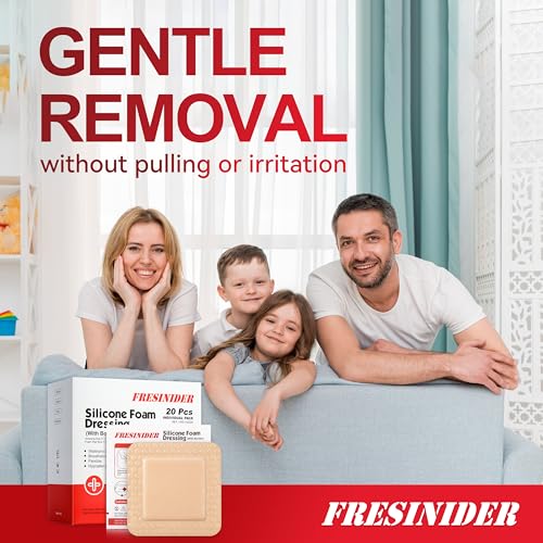 Silicone Foam Dressing with Adhesive Border (20 Count)