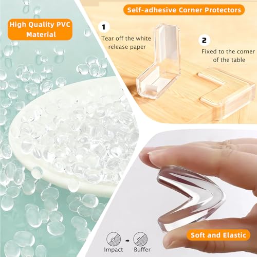 Clear Soft Corner Protectors for Furniture Strip (13.12 Foot)