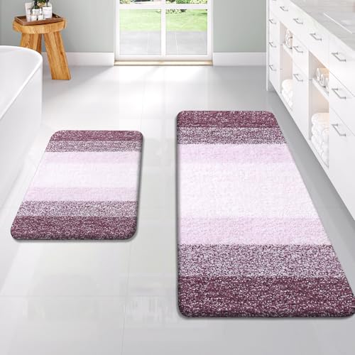 Micorfiber Bathroom Rug Set 2 Piece (4 Count)