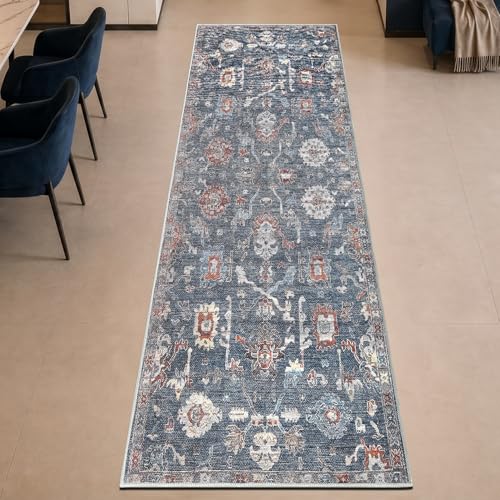 Vintage Washable Runner Rug (17.5 Sq Ft)