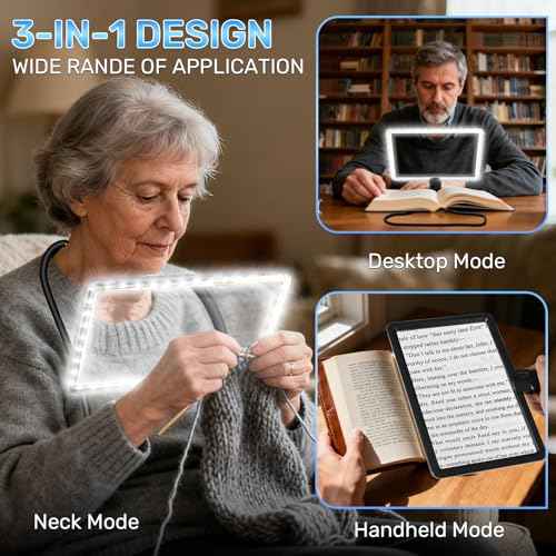 5X Neck Magnifying Glass with Light Hands Free Magnifier for Reading Sewing