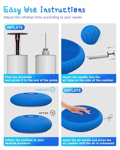 Wobble Cushion with Inflation Pump