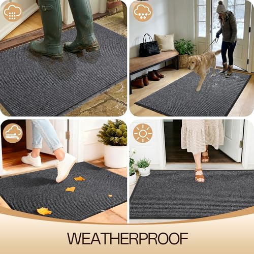 3'x5' Front Door Mat Indoor Outdoor Entrance Heavy Duty Waterproof
