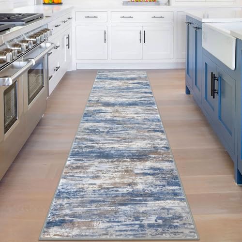 Modern Abstract Hallway Runner Rug (16 Sq Ft)