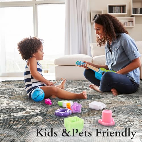 Moroccan Washable Living Room Rug