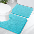 Chenille Bathroom Rugs Mats Sets 2 Piece (4.16 Sq Ft)