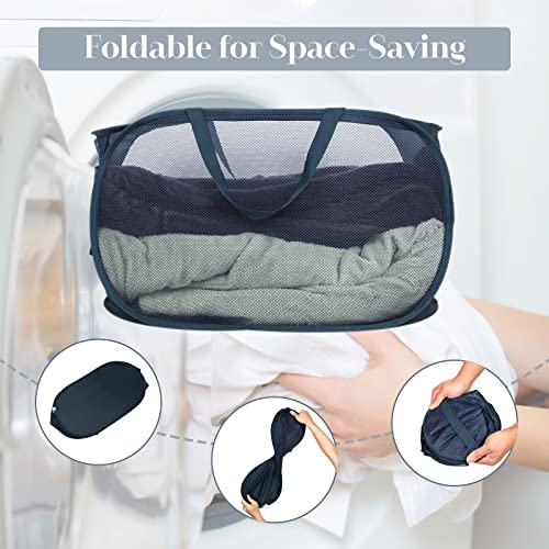 4 Pack Collapsible Laundry Baskets (4 Count)