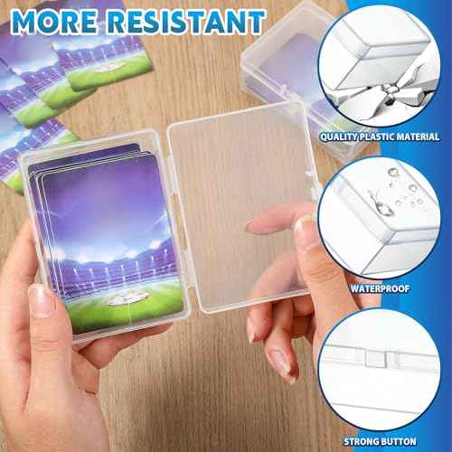 36 Pcs Playing Card Boxes Clear Plastic Deck Cases
