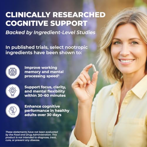 Nootropic 12in1 Brain Supplement for Memory (30 Count)