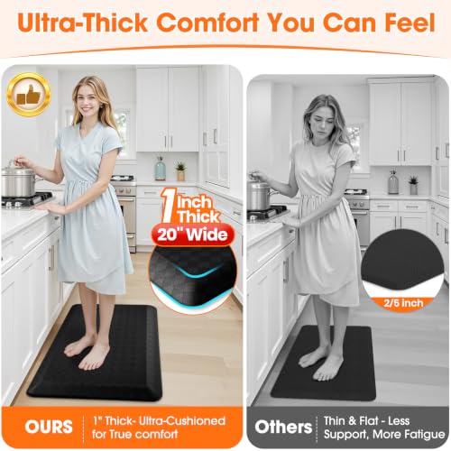 1" Thick Kitchen Mats for Floor