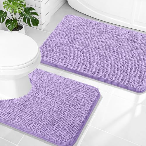 Chenille Bathroom Rugs Mats Sets 2 Piece