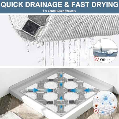Square Shower Mat Non Slip