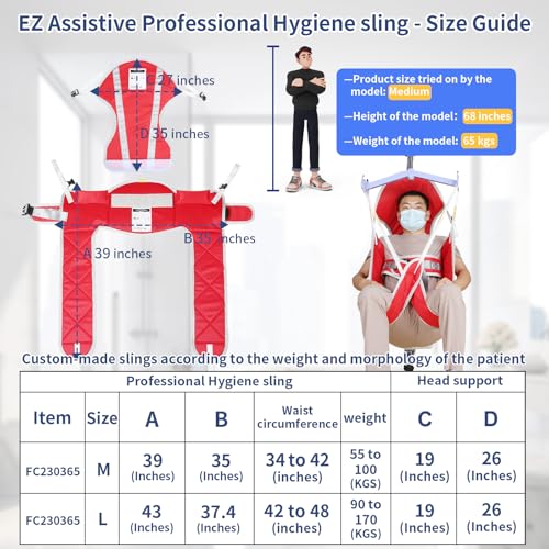 Patient Lift Sling Professional Hygiene Sling (40.16 Ounce)