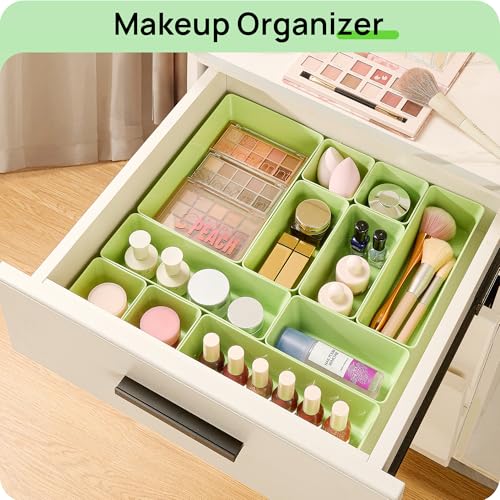 25 Pack Plastic Drawer Organizers with Non (25 Count)