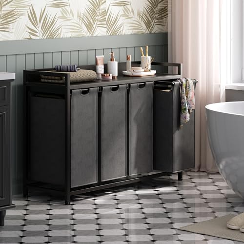 Laundry Hamper with Shelf