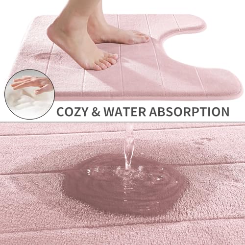 Memory Foam Toilet Bath Mat U