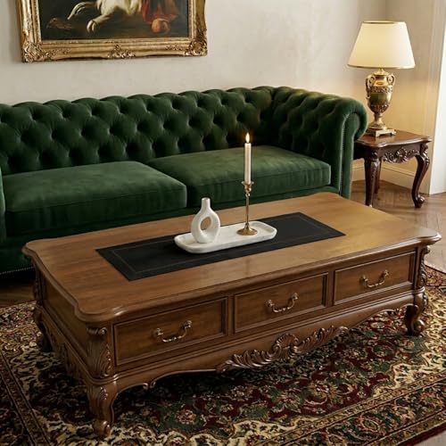 Signature Linen™ by D'Moksha Black Table Runner 48 Inches