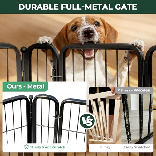 Dog Gate Extra Wide Adjustable for Openings Up to 83"