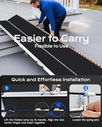 KOLOTOO Portable Wheelchair Ramp 12FT