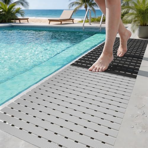 Rubber Shower Mat Non Slip Heavy Duty Large for Inside Shower