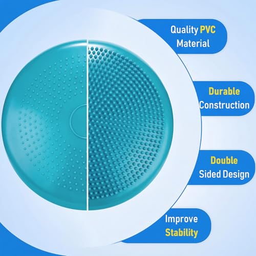 2 Pcs Balance Disc Kids Inflated Wobble Cushion (2 Count)