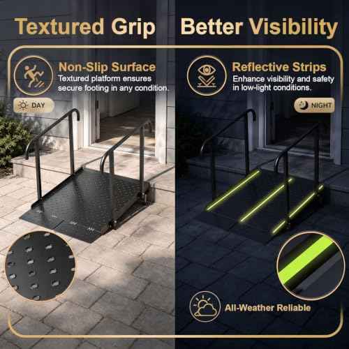 Wheelchair Ramp with Handrails
