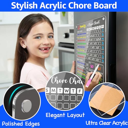 Acrylic Magnetic Chore Chart for Kids