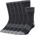 Warm Thermal Wool Socks for Winter Moisture Wicking and Breathable Cozy Boot Socks Charcoal ML