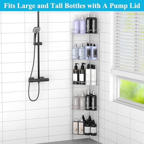 Metal Floor Standing Corner Shower Caddy