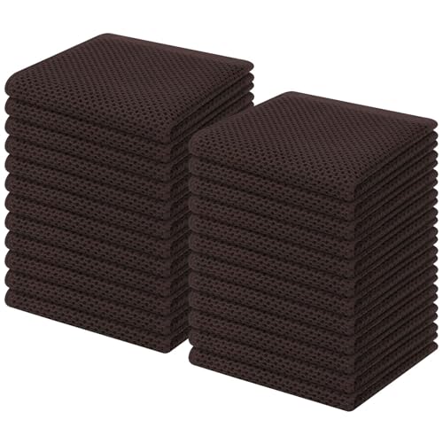 100% Cotton Waffle Weave Kitchen Dish Cloths 24 (24 Count)