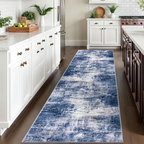 Abstract Runner Rug 3x10 Ft Washable Runners for Hallways (30 Sq Ft)