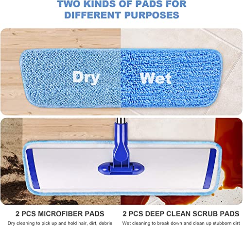 18" Professional Microfiber Mop Floor Cleaning mop