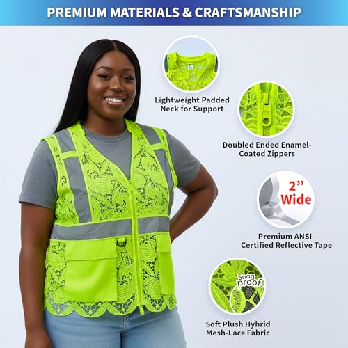 Lace Mesh Safety Vest for Women & Men