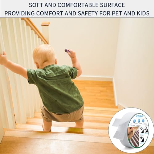 Clear Anti Slip Tape for Stairs & Bathtubs (35 Foot)