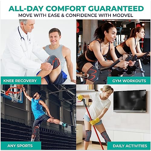 Compression Knee Brace for Women & Men (2 Count)