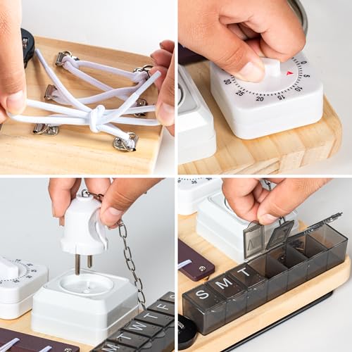 Wooden Fidget Busy Board for Dementia Patients
