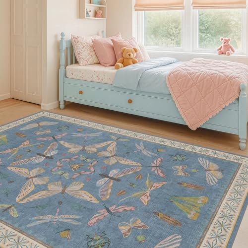 Washable 4x6 Small Rug for Living Room (24 Sq Ft)
