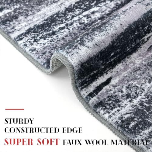 Abstract Washable 2x6 Runner Rug Non Slip Runners for Hallway